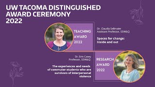 Distinguished Teaching & Research Awards Ceremony 2022