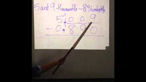 5th Grade Eureka Math Module 1 Lesson 10 Subtract Decimals using Place Value Strategies