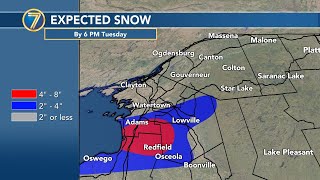 Lake effect snow overnight