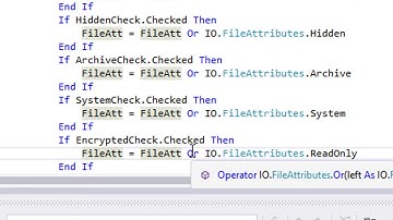File Attributes Editor in VB 2015