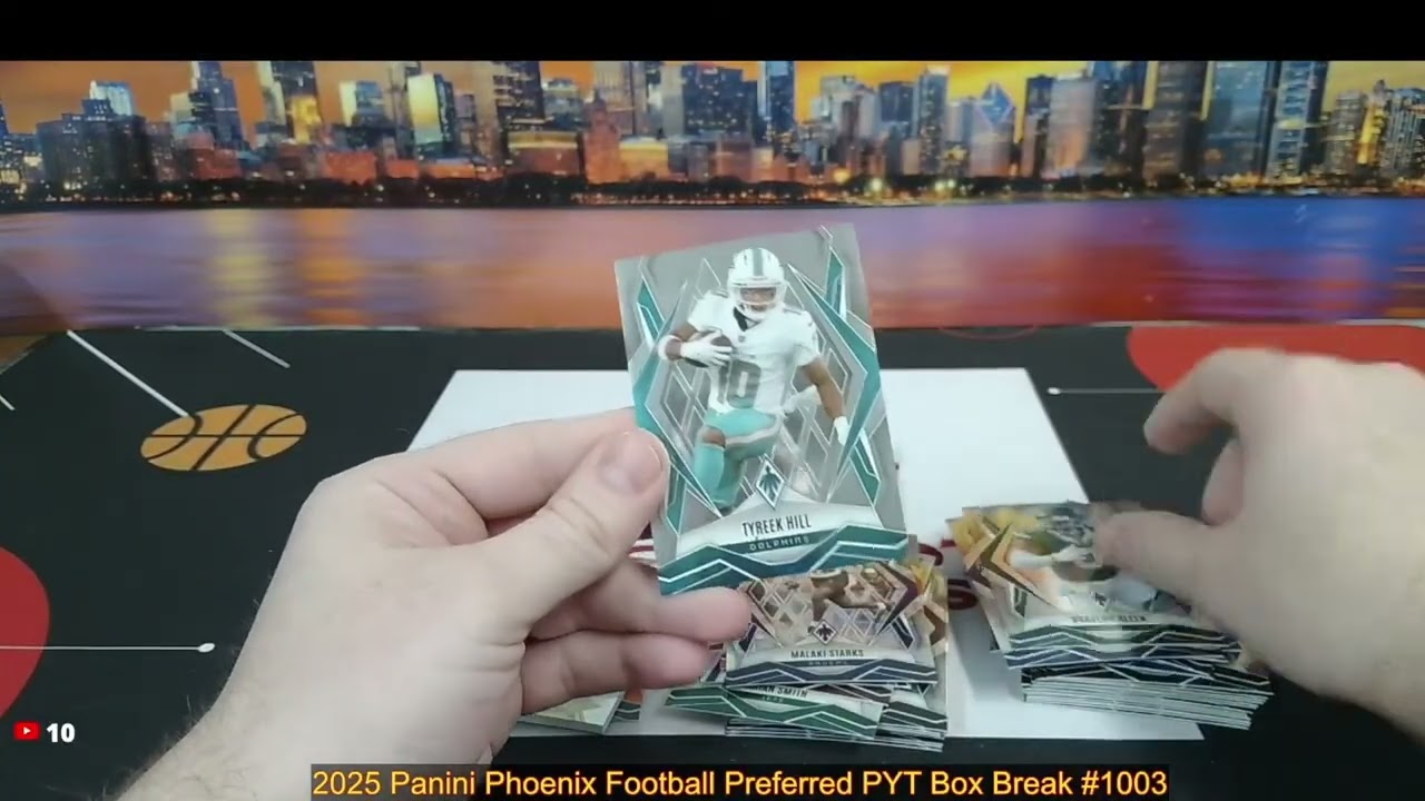 4-8-26 2025 Panini Phoenix Football Preferred PYT Box Break #1003 - 1 AUTO, 1 MEM BREAK