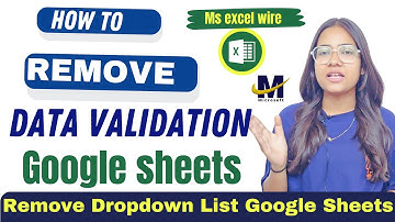 Remove Google Sheets