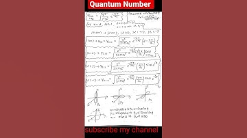 Principal Quantum number exam helper Notes Quantum mechanics MSc Physics 1st Semester Mgkvp