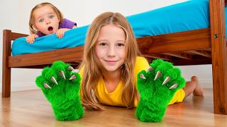 nastya friends discover monster under bed