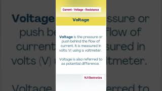 What Is Current, Voltage And Resistance ?