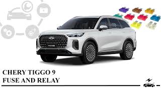 Fuse box diagram Chery Tiggo 9 relay with assignment and location
