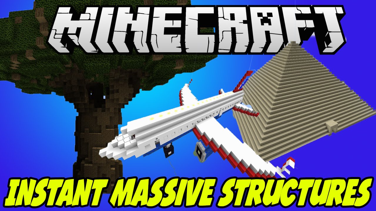 Minecraft 1 7 10 Mods Instant Massive Structures Mod Showcase Youtube