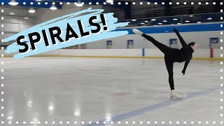 How To Do A Spiral!  Tips For Beginners  Figure Skating Tutorial