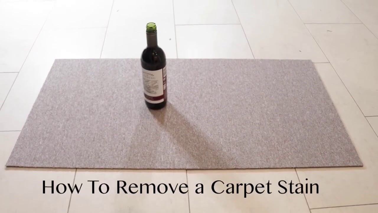 HOW TO REMOVE A CARPET STAIN IN JUST EASY STEPS YouTube