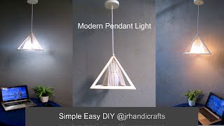 How to make modern Pendant Lamp DIY Easy Tricks | Best Bamboo Stick Light | Home Decor Ideas