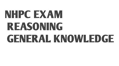 NHPC EXAM MCQ REASONING TOP QUESTIONS|| MCQ BEST QUESTIONS|| SERIES