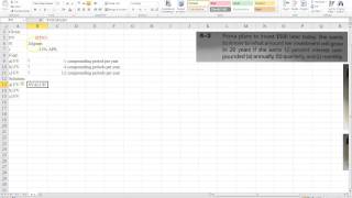 Future Value of a Lump Sum using different compounding periods on Excel