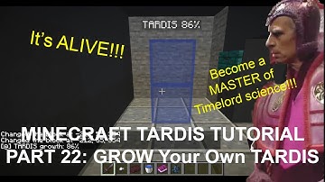 Minecraft 1.19 TARDIS Tutorial Part 22: TARDIS Growth