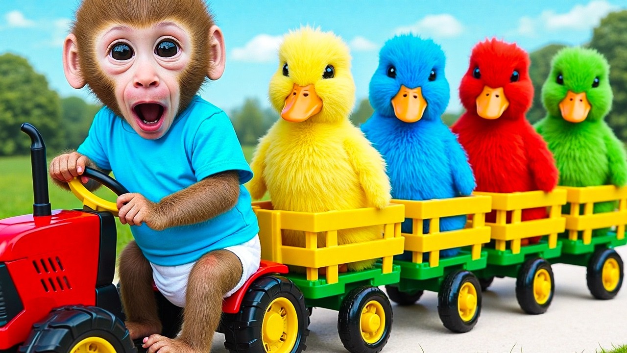 Bebé Mono BiBi Vive una Aventura Única con Patitos Multicolor - MONO BIBI ESP