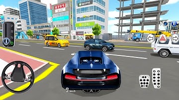 New Blue Bugatti Chiron Drive | 3D Driving Class | Android gameplay #cargames