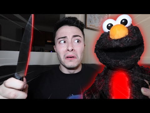 CUTTING OPEN EVIL ELMO DOLL AT 3 AM!! (WHAT'S INSIDE EVIL ELMO DOLL)