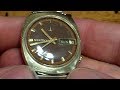 Bulova automatic 21 jewels self winding watch - YouTube