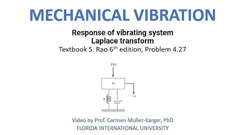 Example 4 27 Overdamped system subjected to step funtion solved by LAPLACE