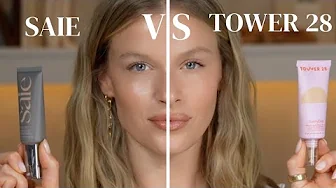 Tower 28 VS Saie??? This SHOCKED me! Which one is better? Full Face Comparison