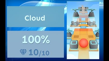 Rolling Sky Tutorial Level Cloud Walkthrough All Gems