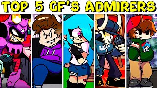 Top 5 GF’s Admirers - Friday Night Funkin' VS Giraffe, Nate, Tabi, NuSky and Boyfriend