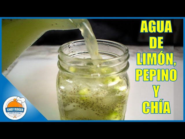 ?? Refrescante Agua de pepino, limón y chia ?? - YouTube