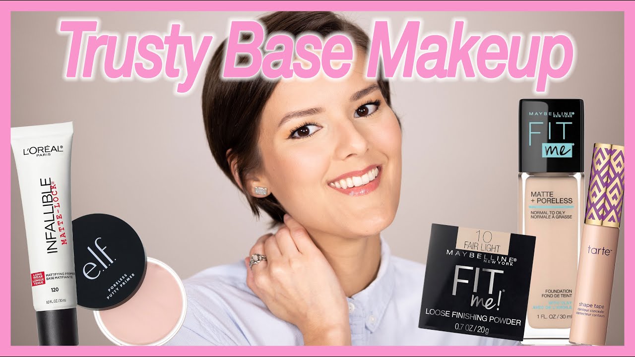 My Trusty Base Makeup (Drugstore) - YouTube