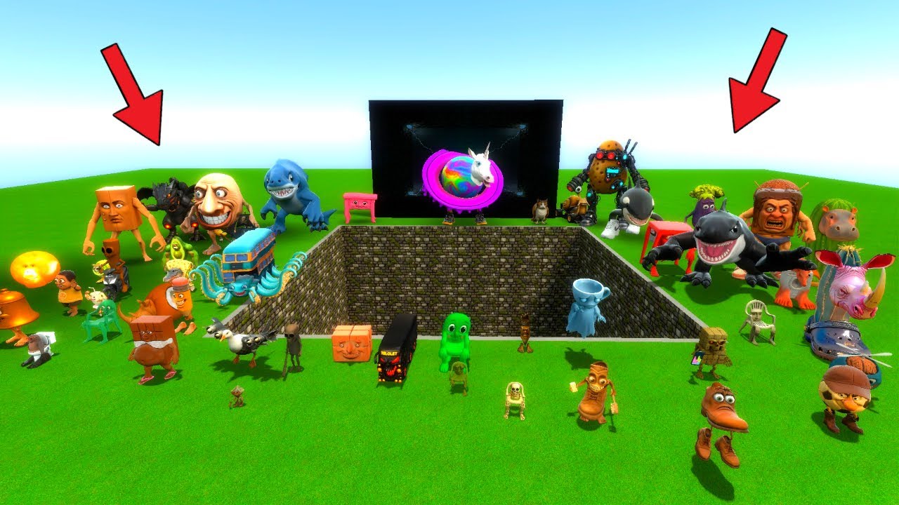 Spartan Kicking Italian Memes in The Pit | Garry's Mod