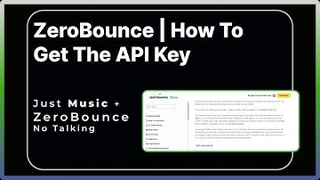ZeroBounce | How To Get The API Key