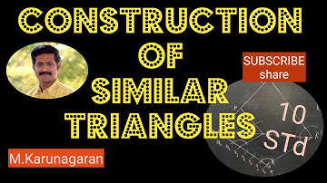 10 Std  Maths EX.4.1 (13)CONSTRUCTION OF SIMILAR TRIANGLES.