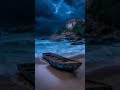 راز صخره طوفانی #آرامش #ساحل #قایق #هوش_مصنوعی #تصویر#beach #aivideo #motivation #ocean