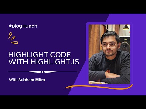 Highlight code with Highlight.js and BlogHunch