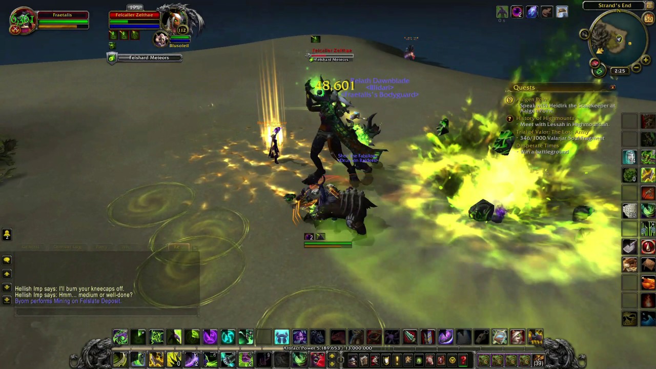 World of Warcraft Felcaller Zelthae Broken Shore Legion Rare Spawn Demon Guide