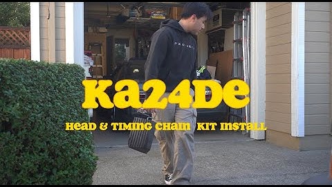 Turbo KA24DE head & timing chain kit install!
