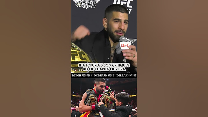 Ilia Topuria's son critiques his knockout of Charles Oliveira at #UFC317