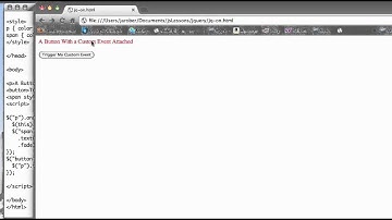 JS 4U 127: The on() function and custom events