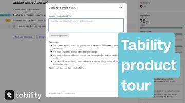 Feature tour: What can you do with Tability?