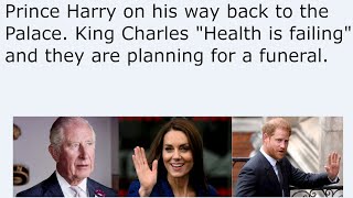 Prince Harry on his way back to the Palace. King Charles 