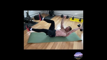 Ipsilateral Dumbbell Alternating Dead Bug Pullover