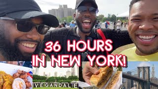 Flight Attendant Life: My First Chopped Cheese in New York (NYC) | We Went to a Vegan Festival