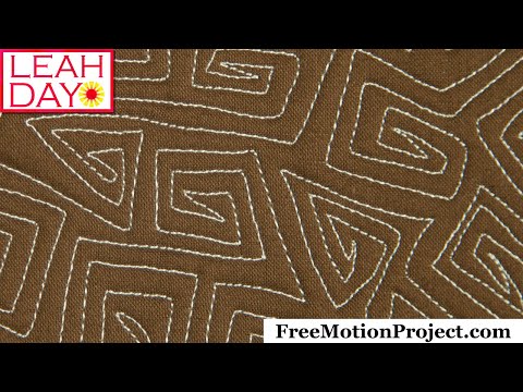 How to Do Quilting on a Regular Sewing Machine - Angle Spiral Tutorial