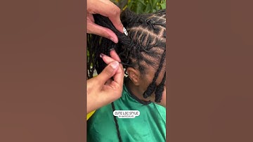 Loving this super cute Loc Style✨ Book appointment www.NappStar.com #locs #locnation #locstyles