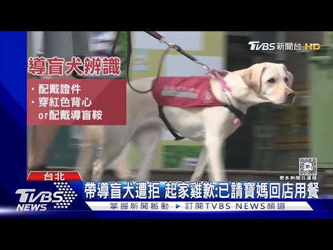 帶導盲犬到「起家雞」竟遭拒 店員稱:寵物不可｜TVBS新聞 @TVBSNEWS01