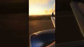 Realistic Erj-175 Takeoff From Washington Ronald Reagan In Msfs2020 #Shorts