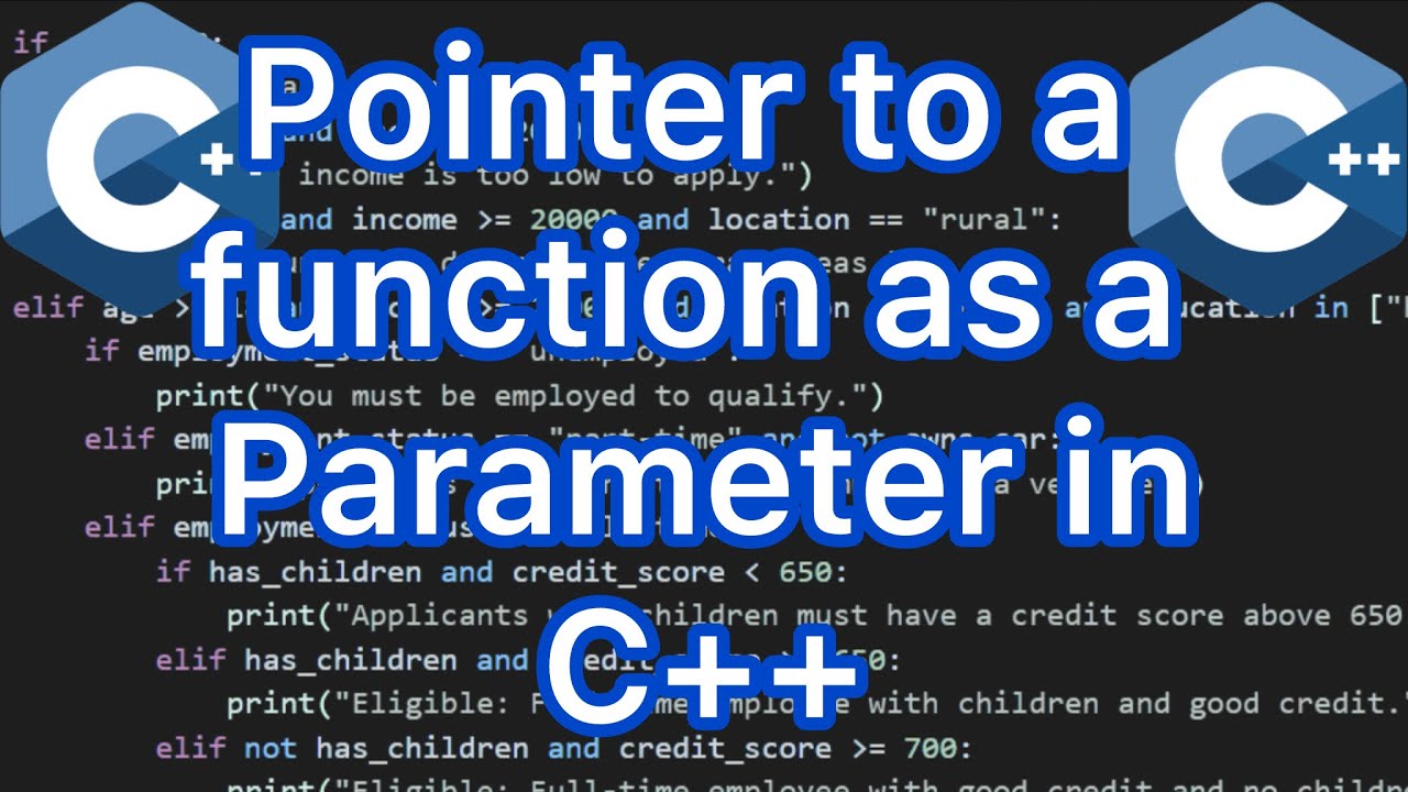 How to work with a pointer to a function as a parameter of another ...