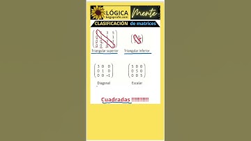 Clasificación de MATRICES cuadradas #begoprofe #begoprofe.com #maths #educacionmatematica #matrices