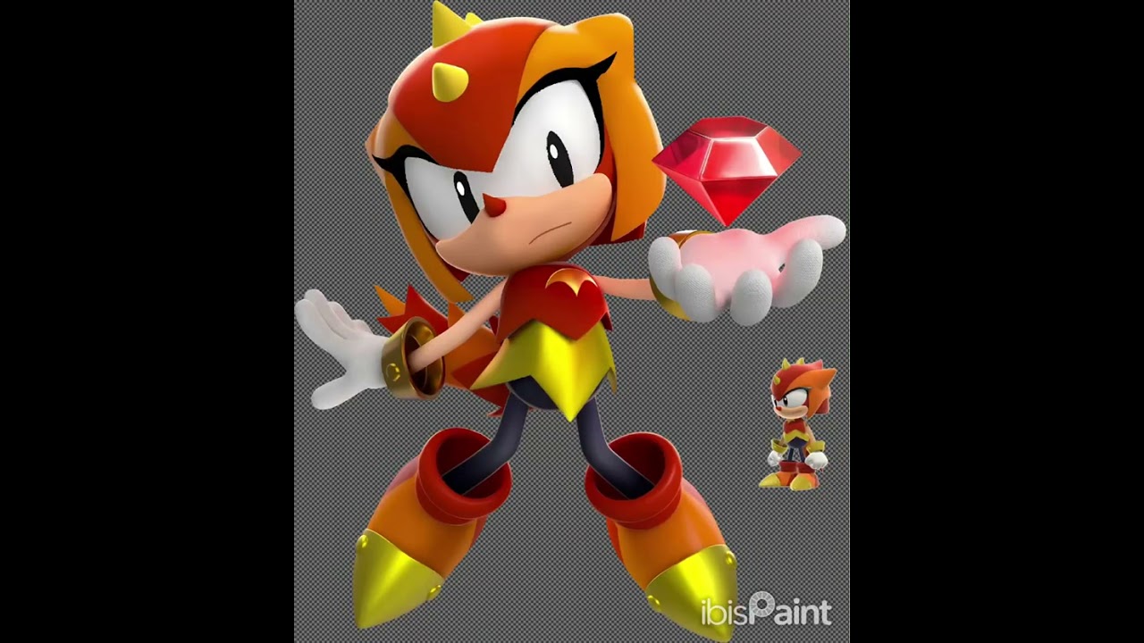 Drawing prototype Trip (sonic superstars)