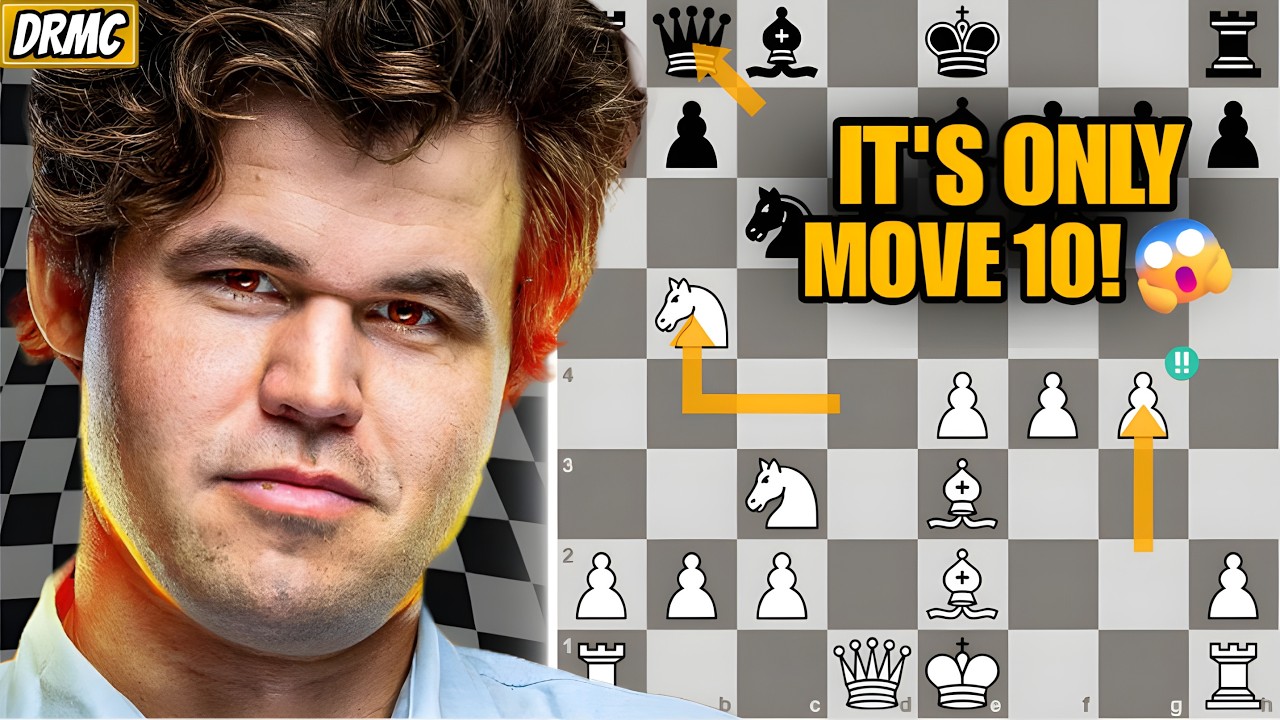Magnus Carlsen TERRIFIED By CRAZIEST Move 10 Ever Played! Chess World In COMPLETE SHOCK!