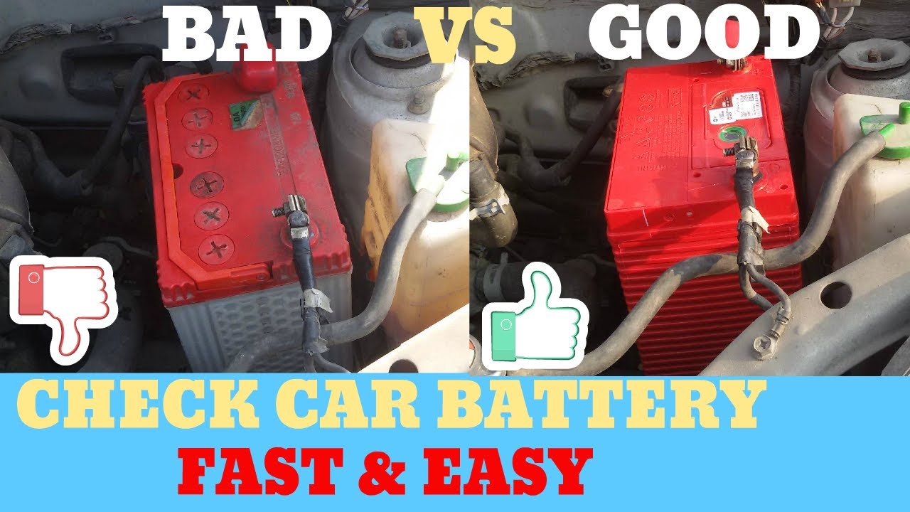 How to check a car battery with a multimeter | Bad battery vs Good