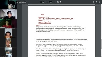TUGAS 2 GRAFIKA KOMPUTER | Koding Python OpenGL Python Cube 3D